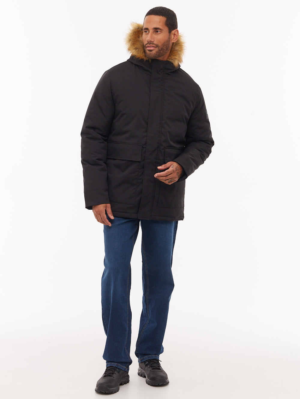 Jarryl Hooded Parka - Black