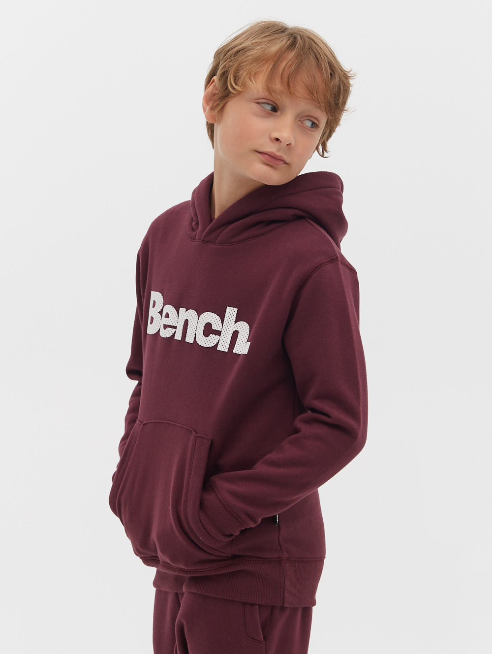 Boys Skinner Perforated Logo Hoodie - BN3E124370