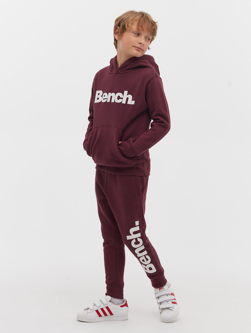Boys Skinner Perforated Logo Hoodie - BN3E124370