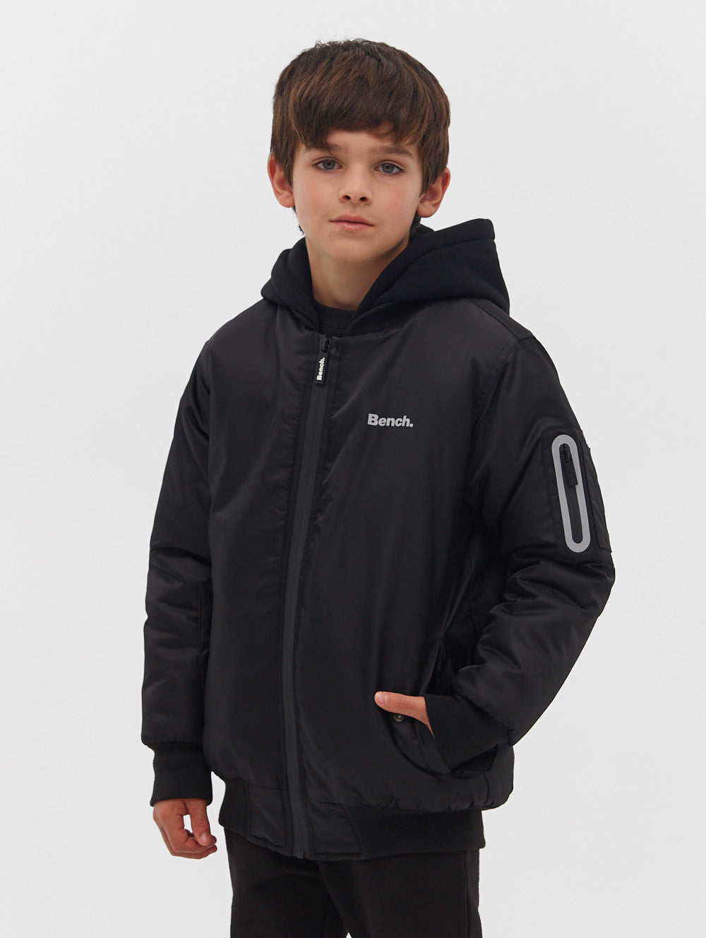 boys grey bomber jacket