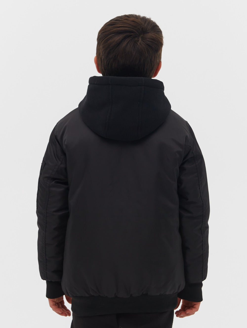 boys hooded bomber jacket