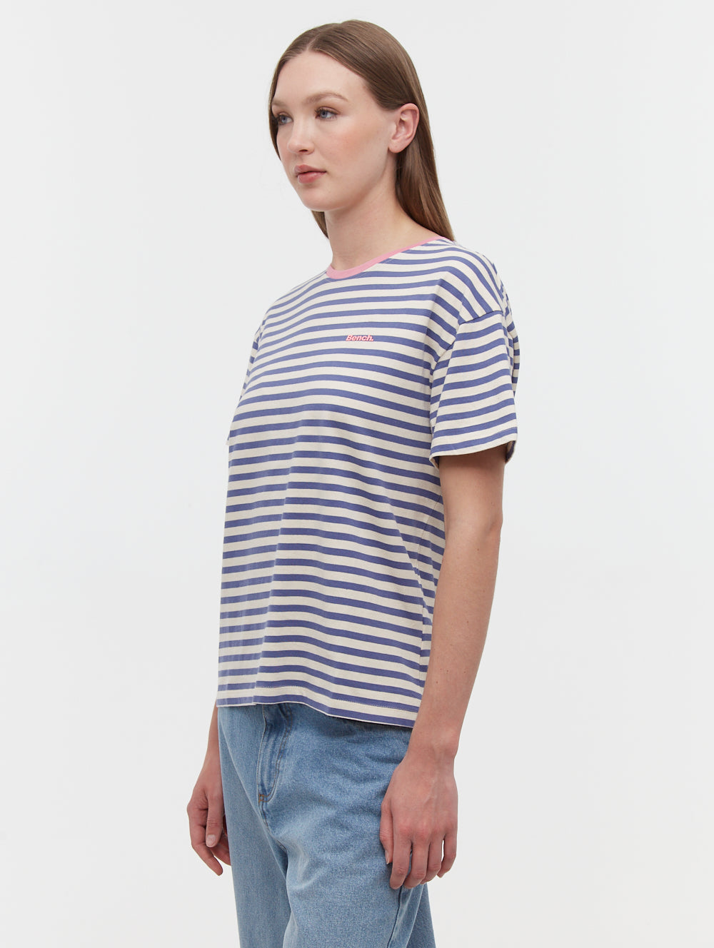 T-shirt à rayures surdimensionné Aife