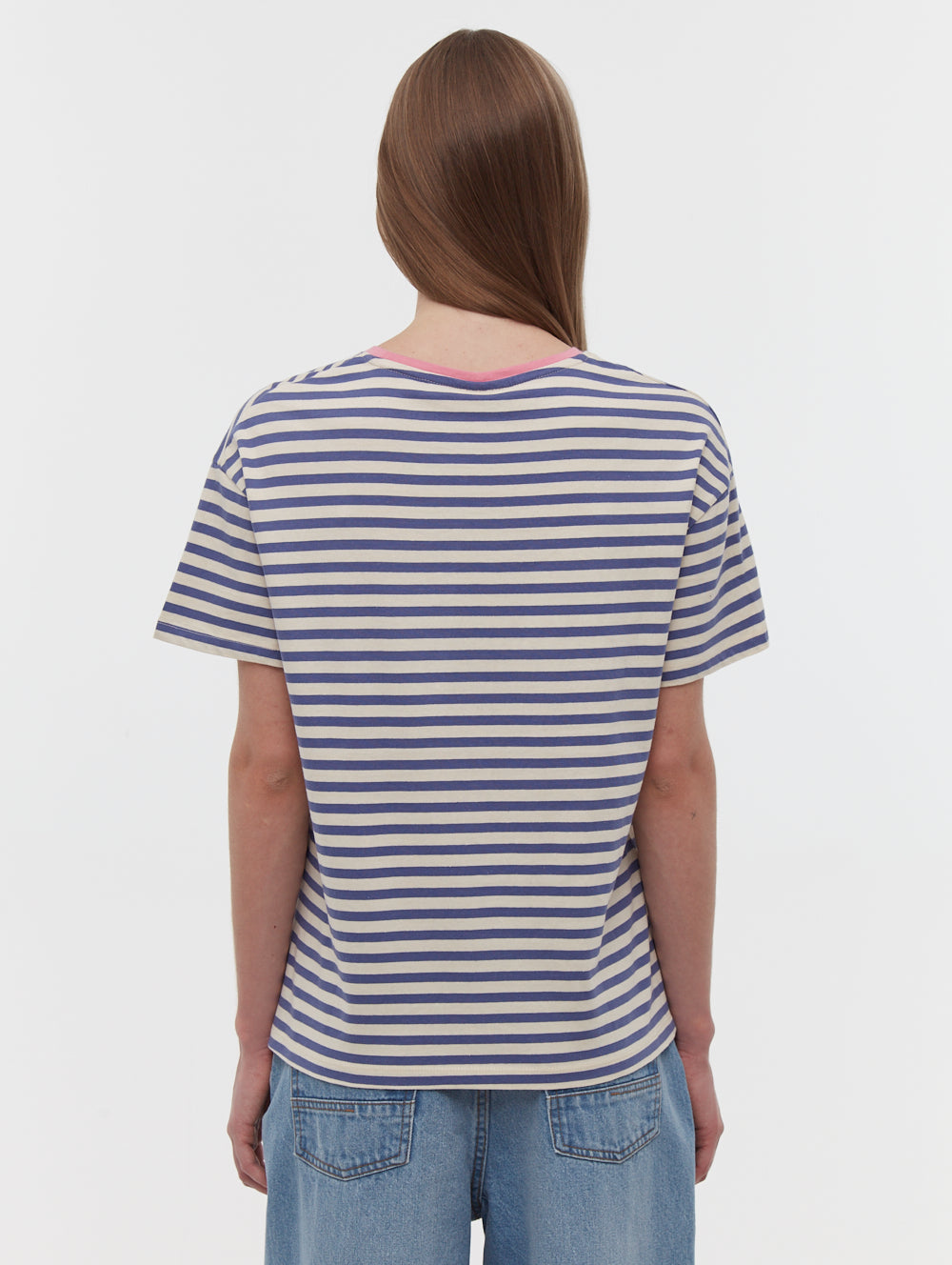 T-shirt à rayures surdimensionné Aife