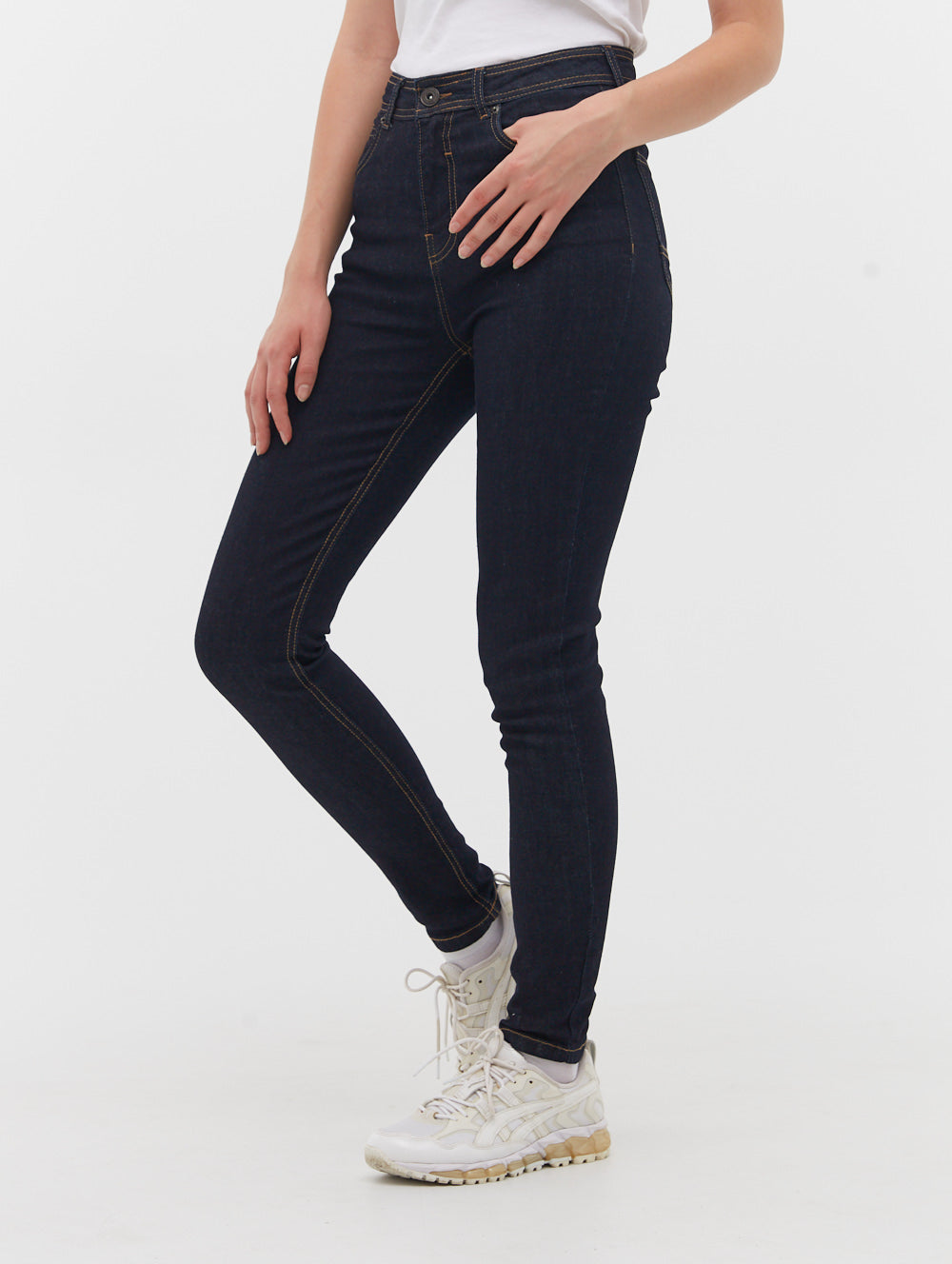 Faye High-Rise Skinny Jeans - Bench