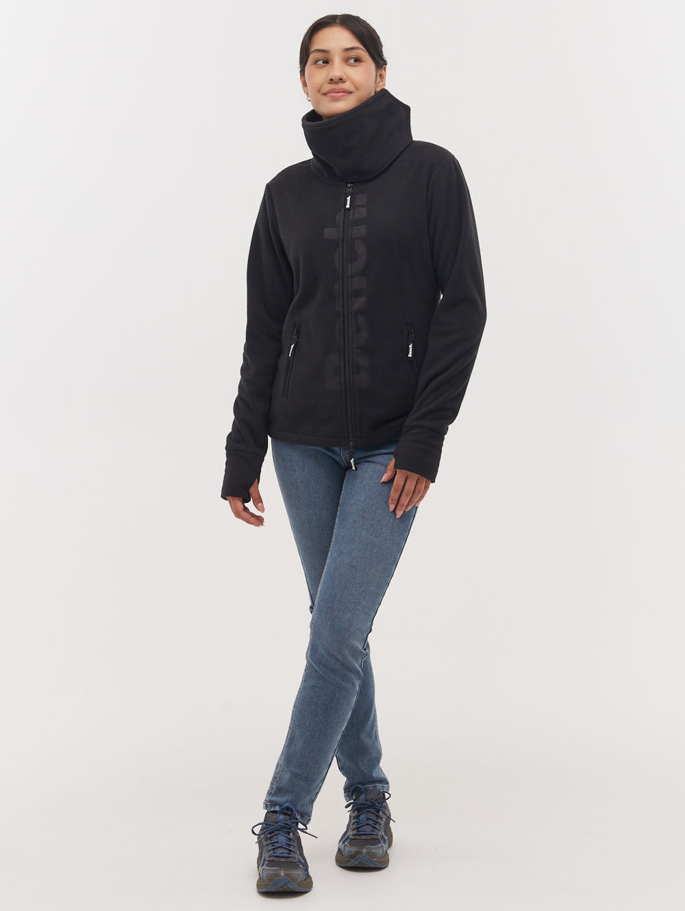 Finish Zip-Up Funnel Neck