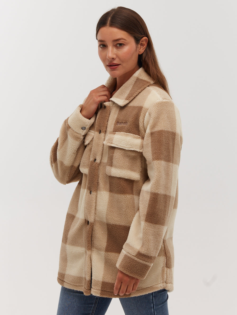 Yelina Oversized Sherpa Overshirt