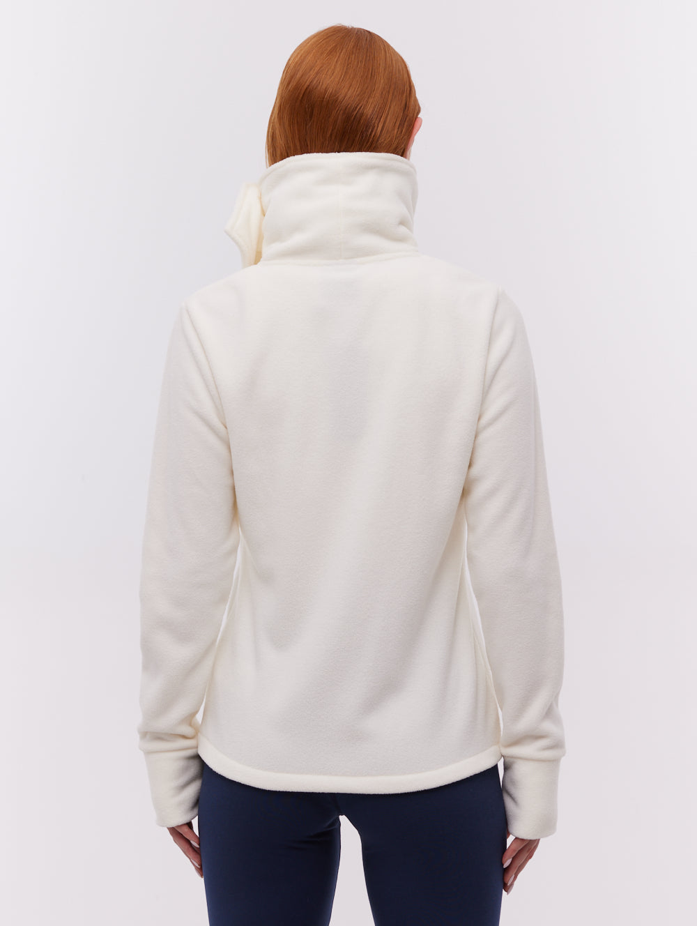 Heska chandail zippé à col croisé - Blanc