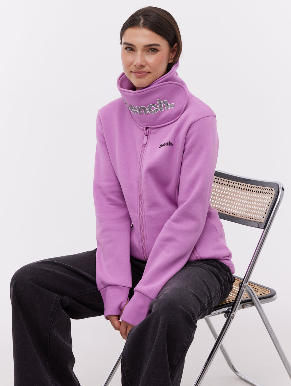 HODDLE ビーニー ECmelodi punk and yo fti Haylo Wrap Neck Zip-Up - Bench