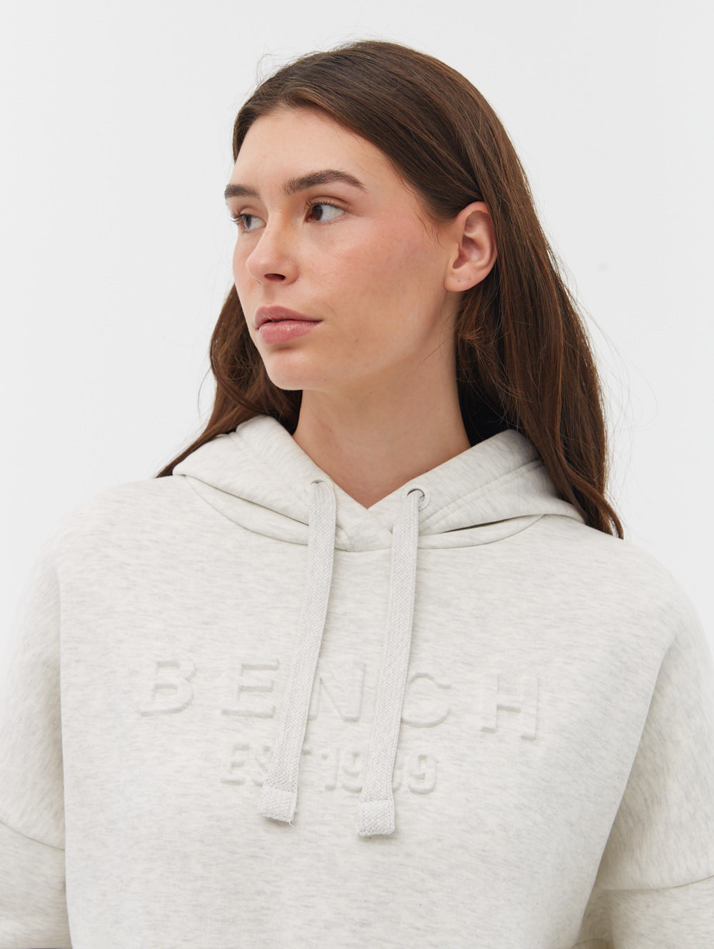 Ivyisla Longline Deboss Hoodie Bench