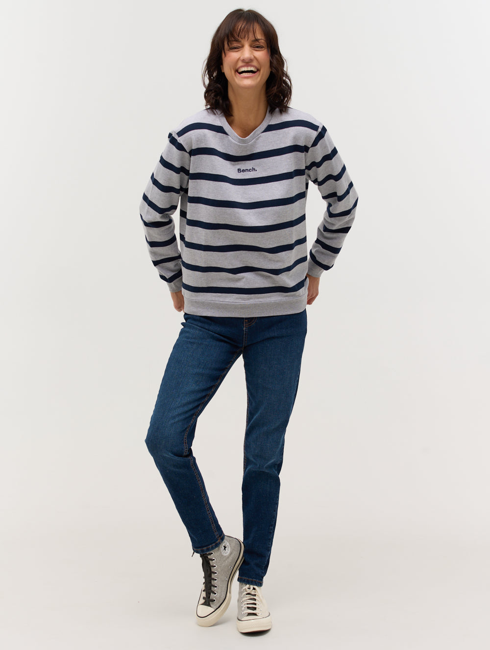 Laide Stripe Crew Neck - BN4E128372