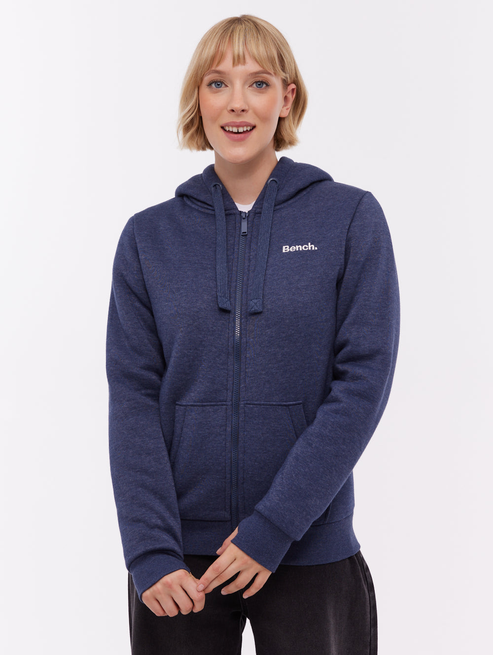 Mintz chandail à capuchon zippé doublé sherpa - Bleu