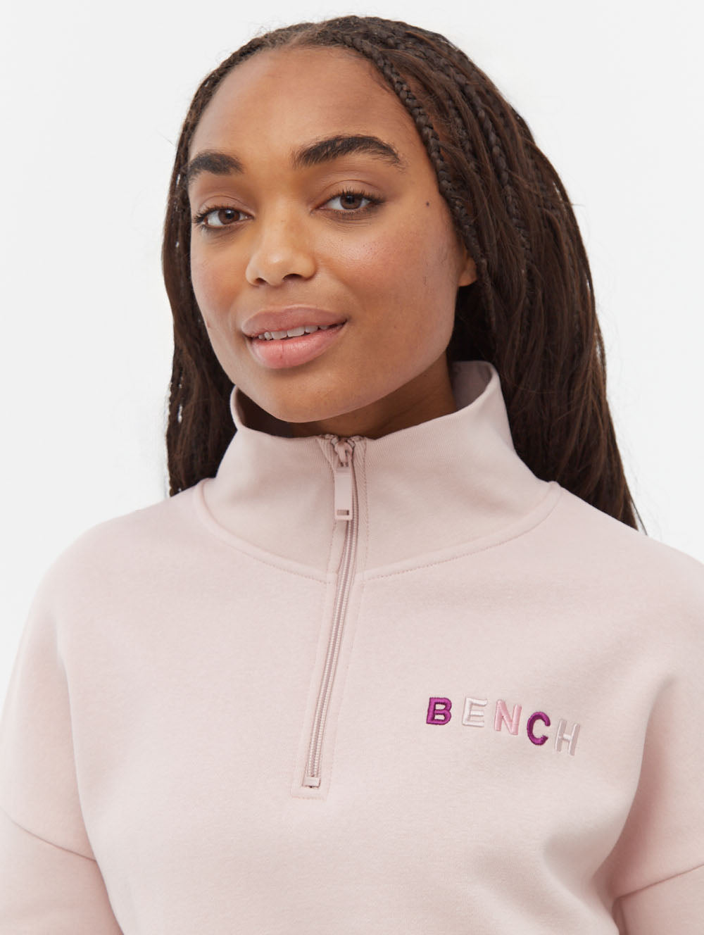 Huntley Quarter Zip Funnel Neck Sweatshirt - Bench