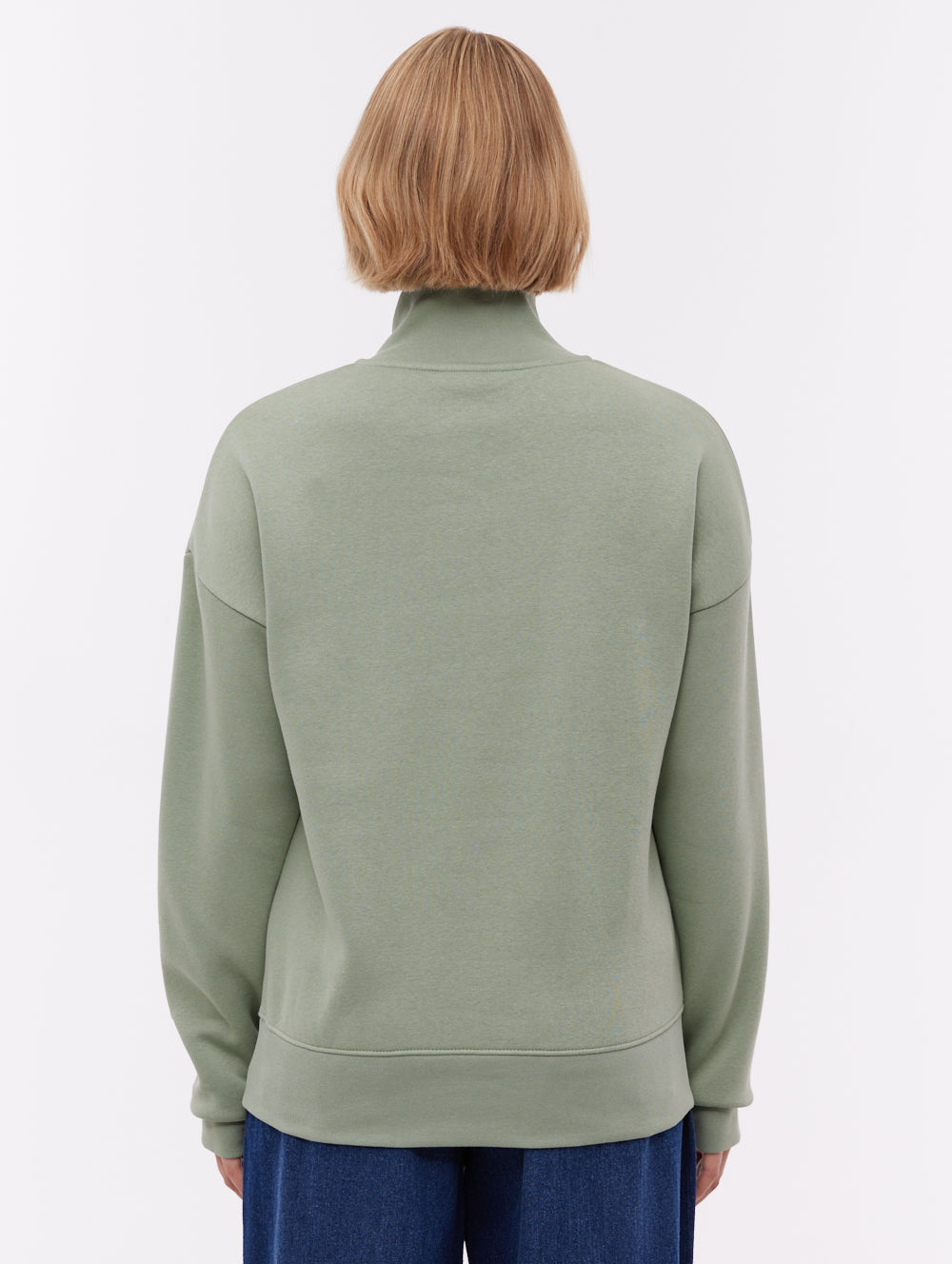 Zilia chandail demi-zip à col montant - Vert