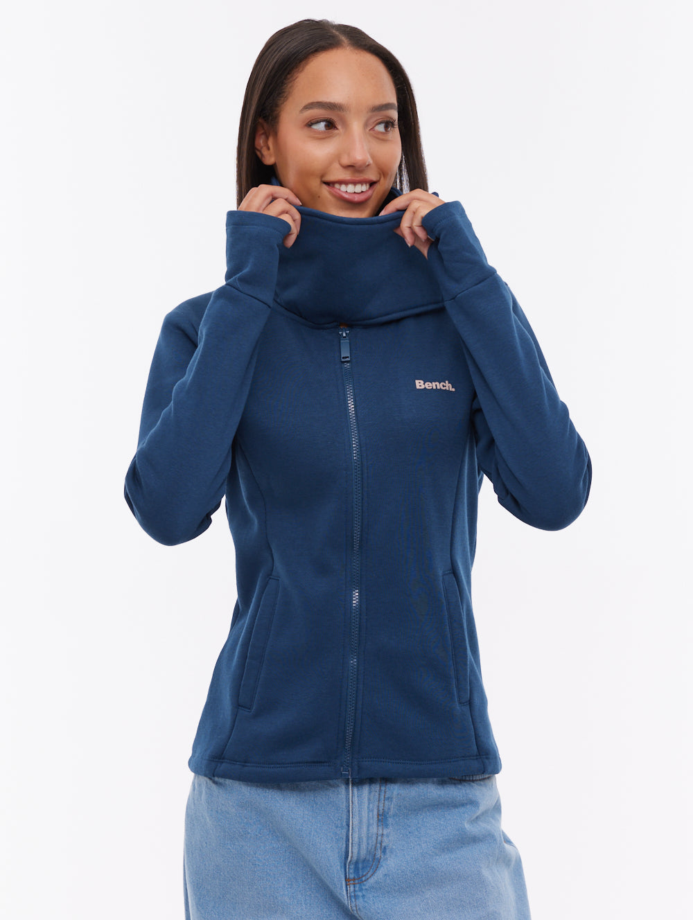 Sheli Blue NY018 Funnel Zips Small Logo Shot 1