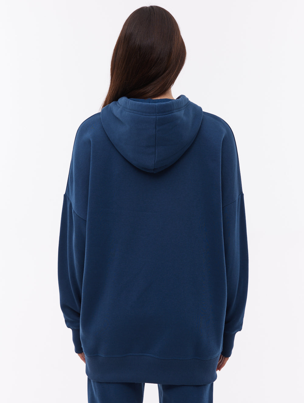Darea Blue NY018 Hoodies Oversized Small Logo Shot 3