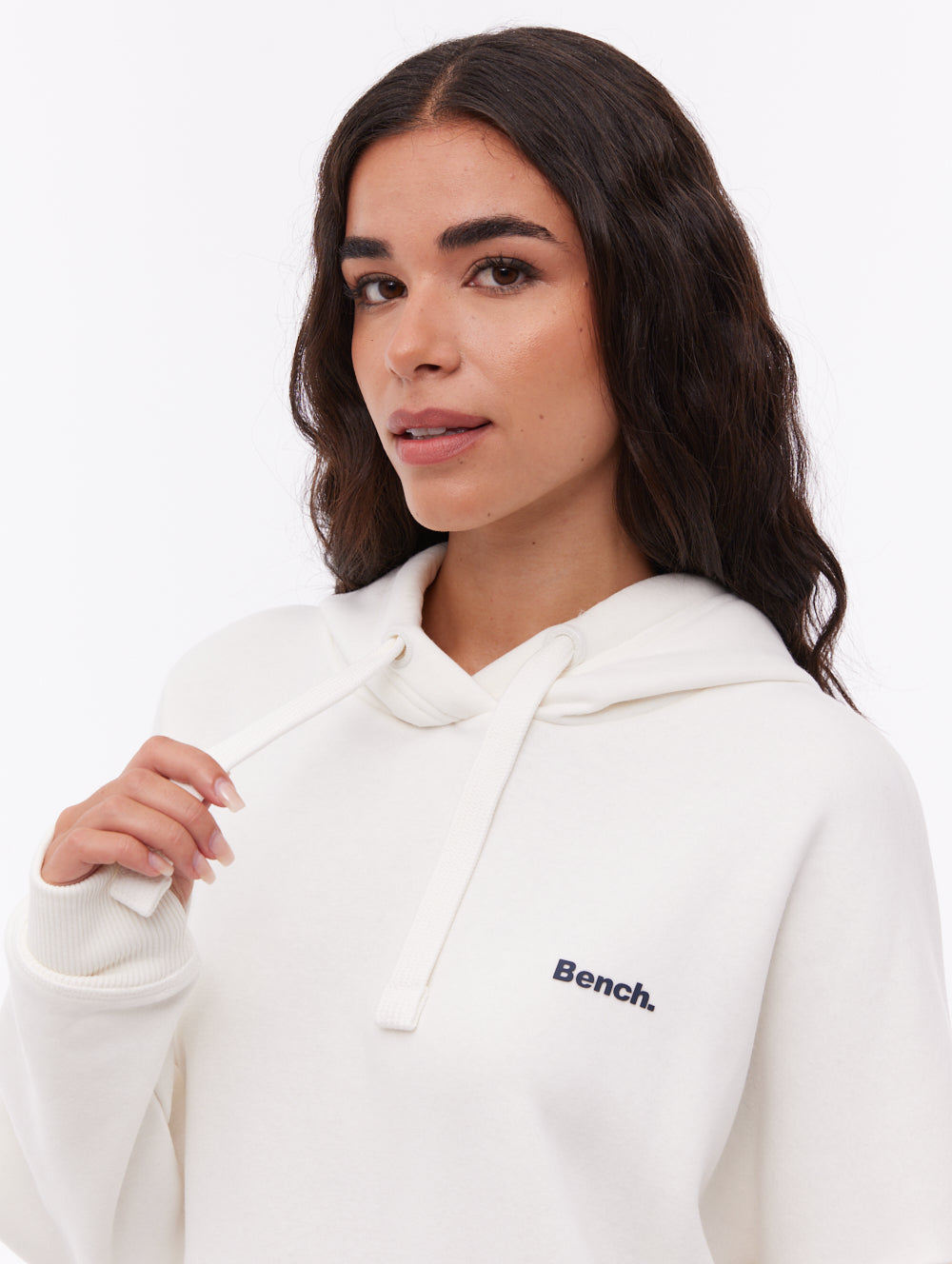 Darea White WH007 Hoodies Oversized Small Logo Shot 1
