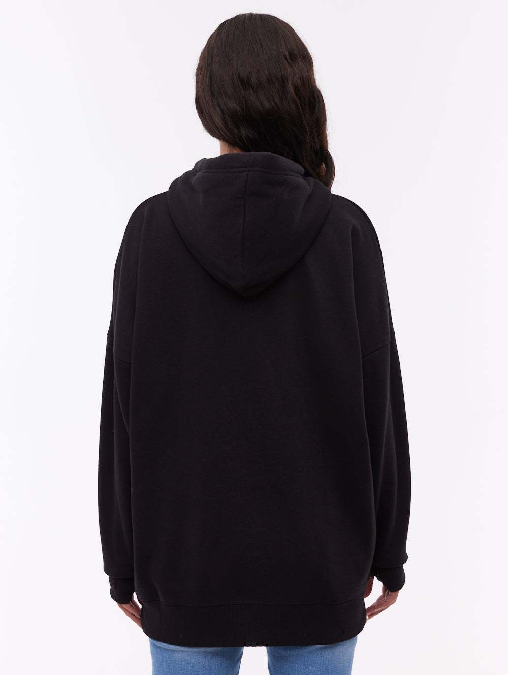Fray Black BK001 Hoodies Oversized Tab Shot 3