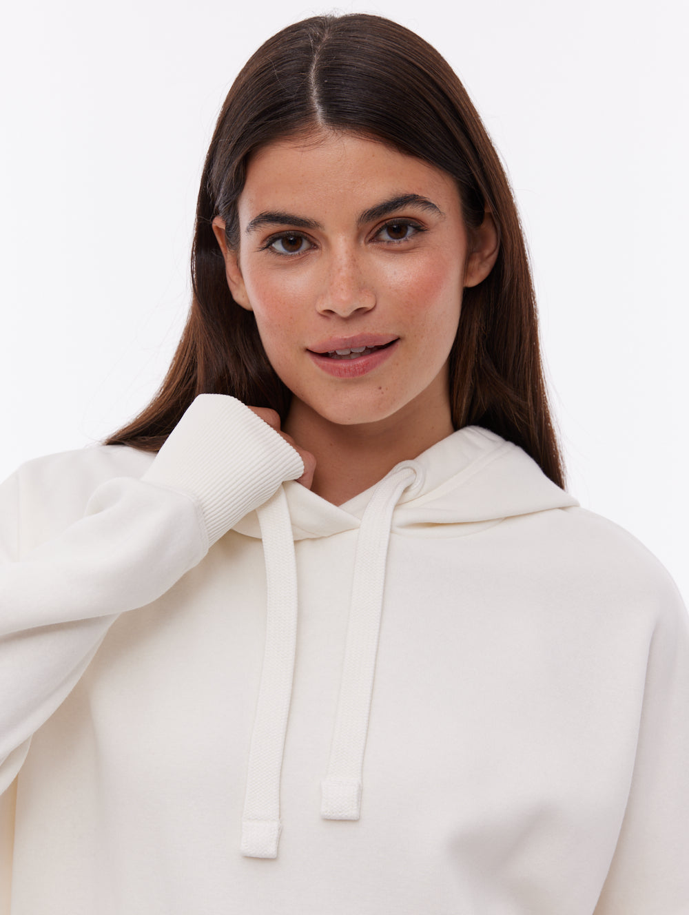 Fray White WH007 Hoodies Oversized Tab Shot 2