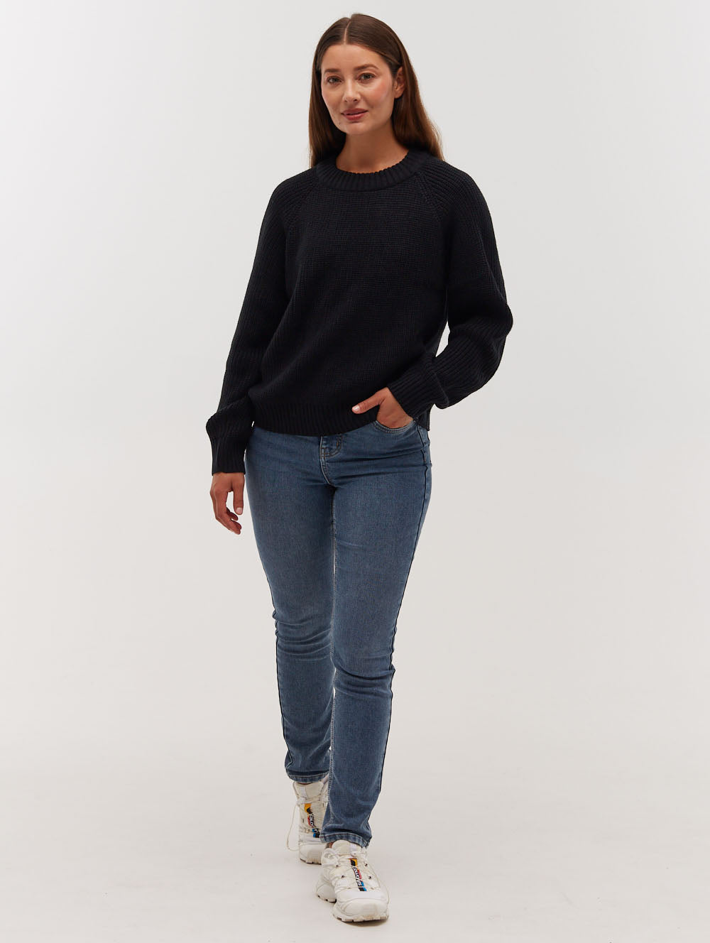 Georgiana Raglan Crew Neck Sweater