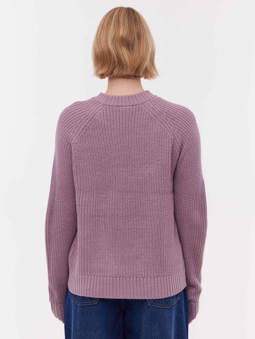 Georgiana chandail raglan à col rond - Violet