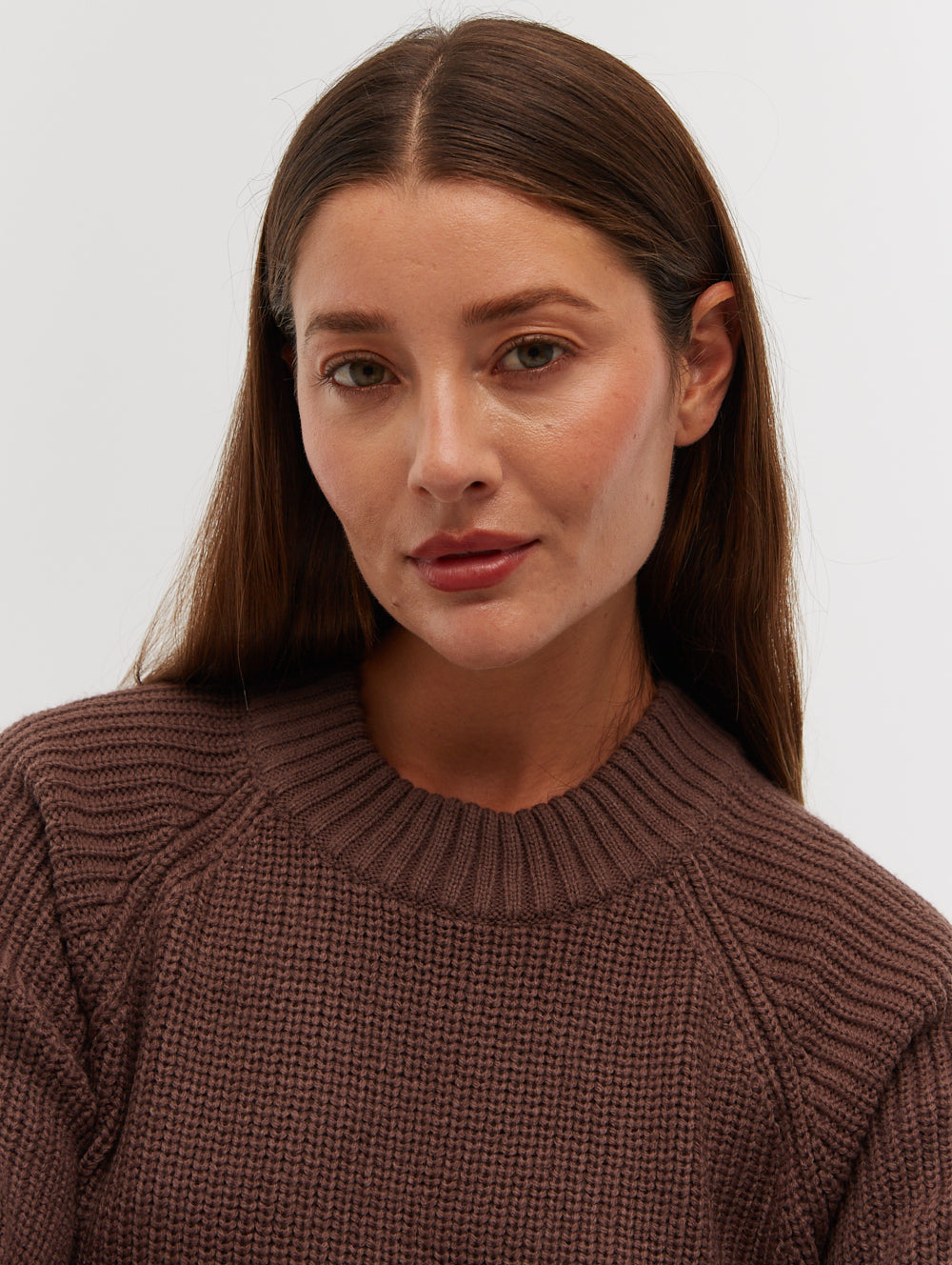 Karlie Rib Knit Sweater Dress - Brown - Bench Karlie Rib Knit Sweater Dress - Brown - Bench