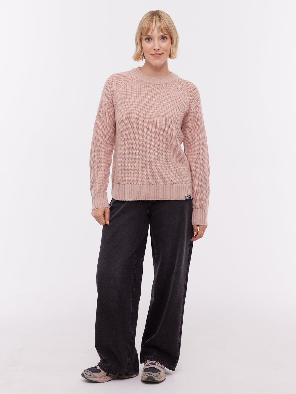 Sorpha Pink PK021 Knit Crews Raglan Jumper Shot 2