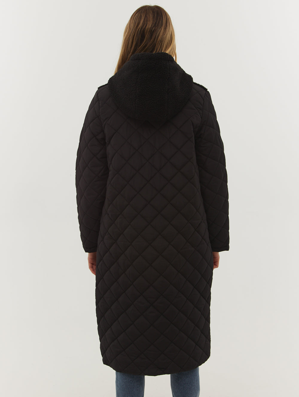 Tazia Diamond Quilted Maxi Parka