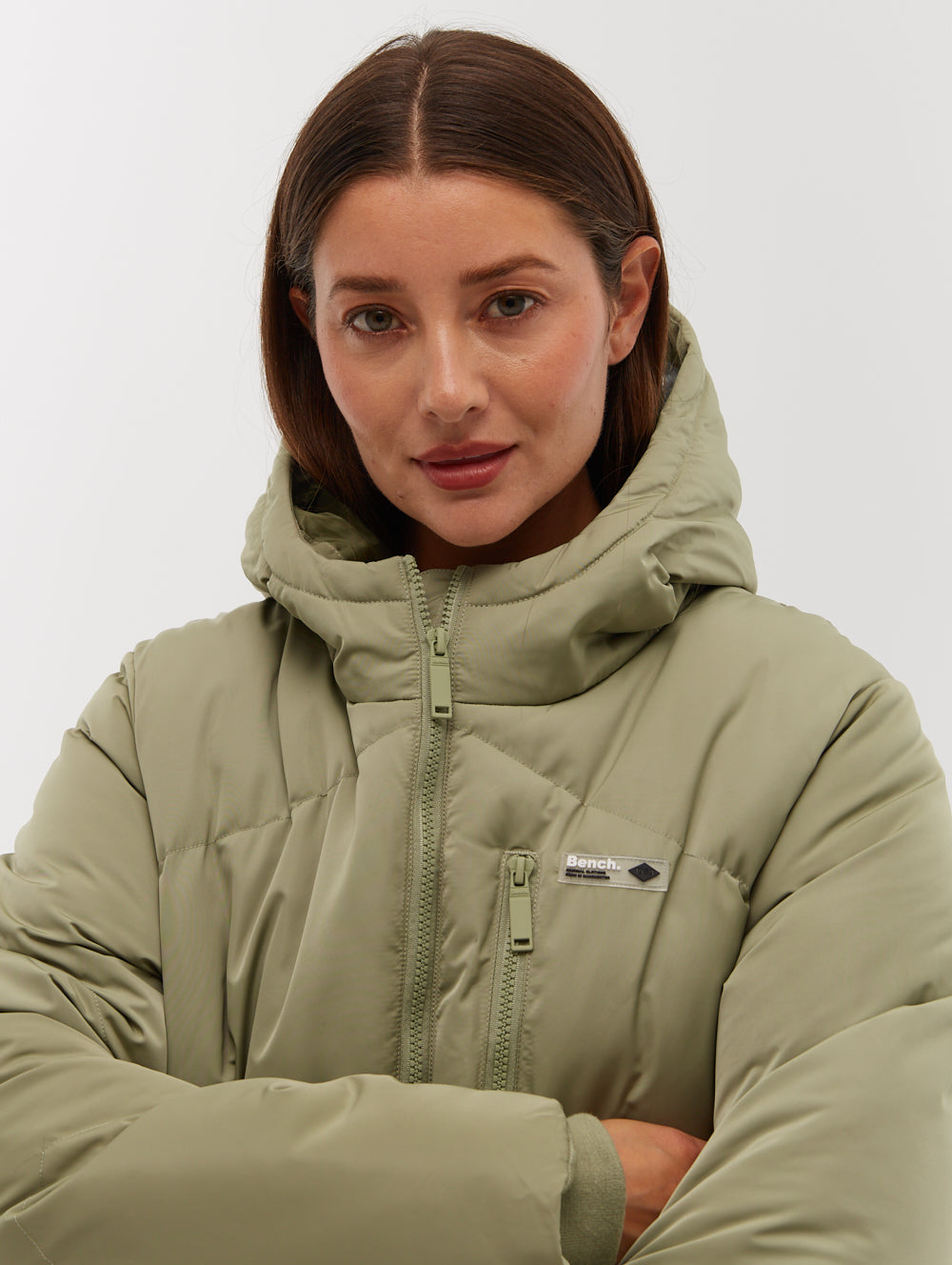 Eloraina Chevron Puffer Parka