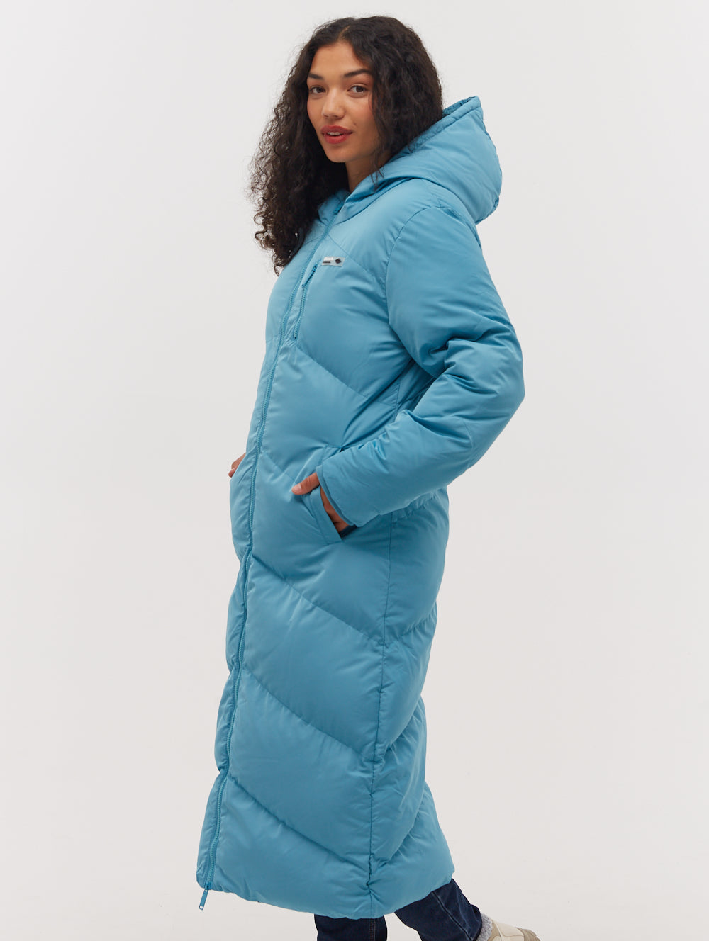 Eloraina Chevron Quilted Maxi Parka