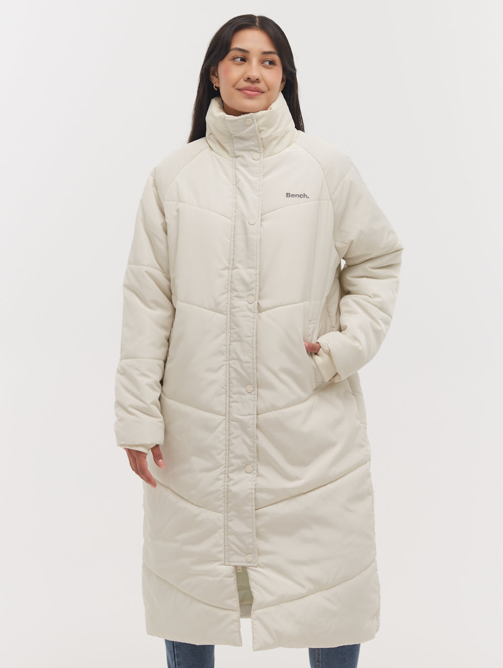 Tianae Quilted Midi Parka