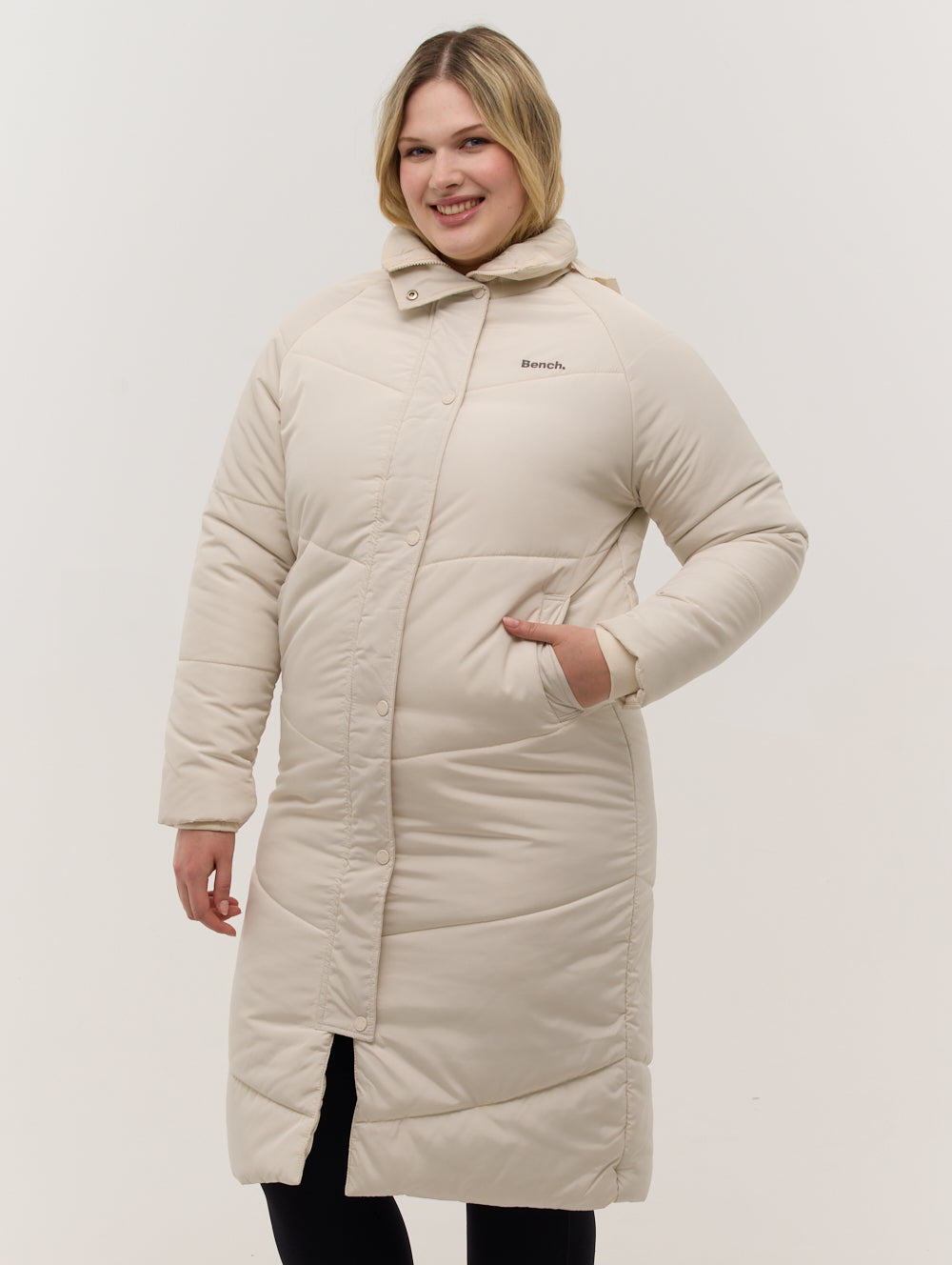 Tianae Quilted Midi Parka