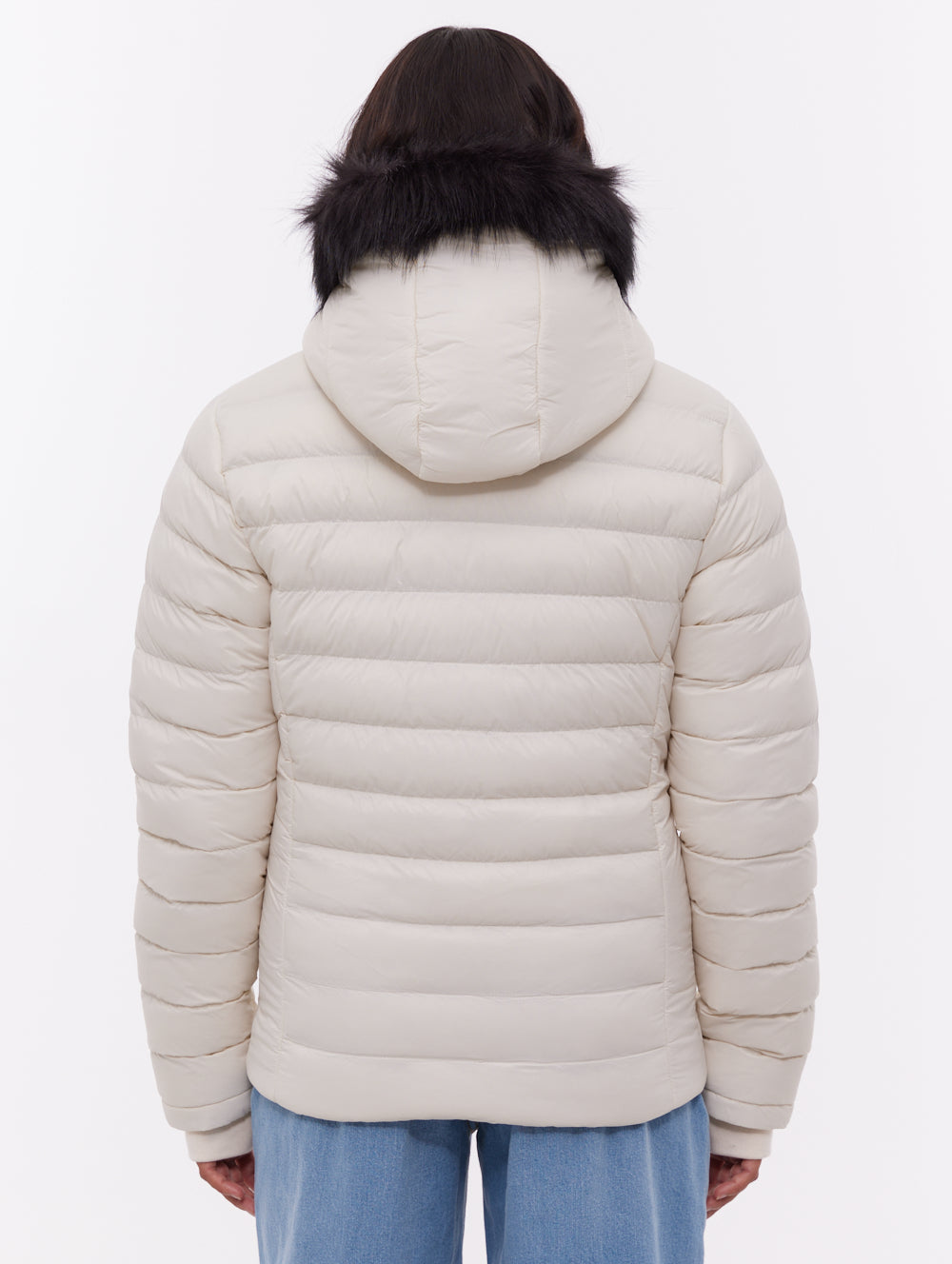 Mal veste matelassée à capuchon - Blanc