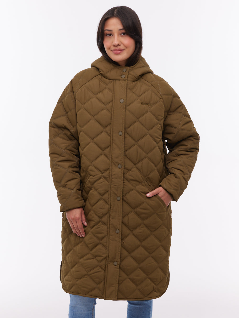 Gemna parka matelassé à chevrons - Vert