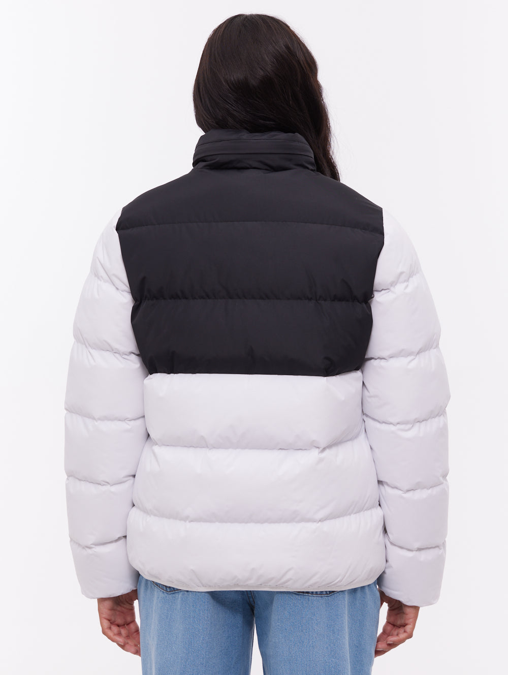Jehn veste matelassée bicolore - Blanc