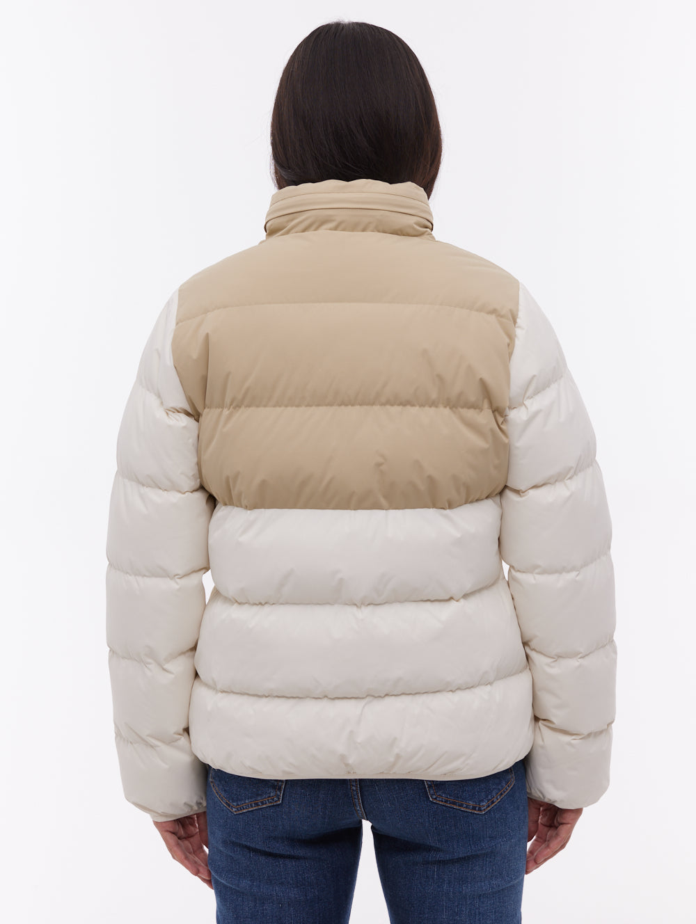 Jehn veste matelassée bicolore - Blanc