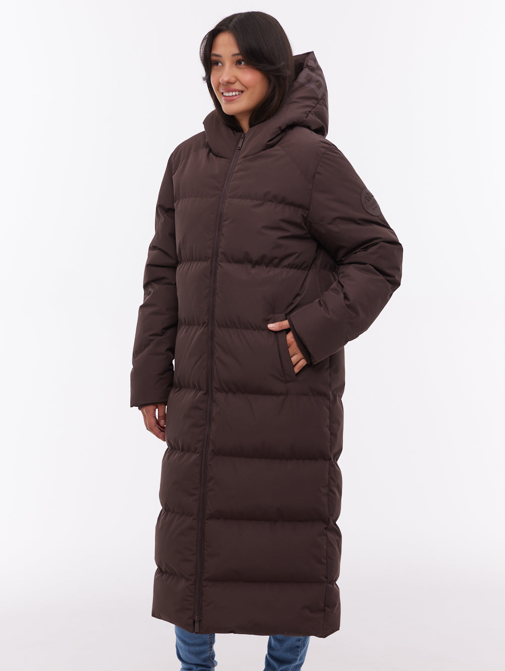 Elli parka matelassé maxi - Brun