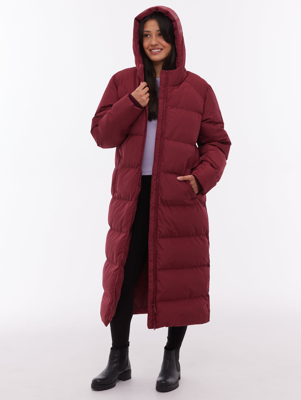 Elli Red Outerwear Parkas Shot 1
