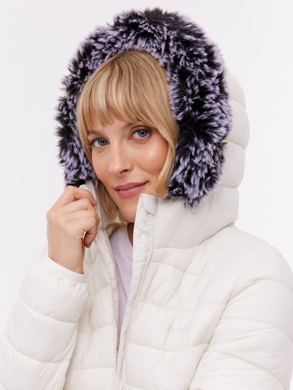 Harel veste matelassée à capuchon - Blanc