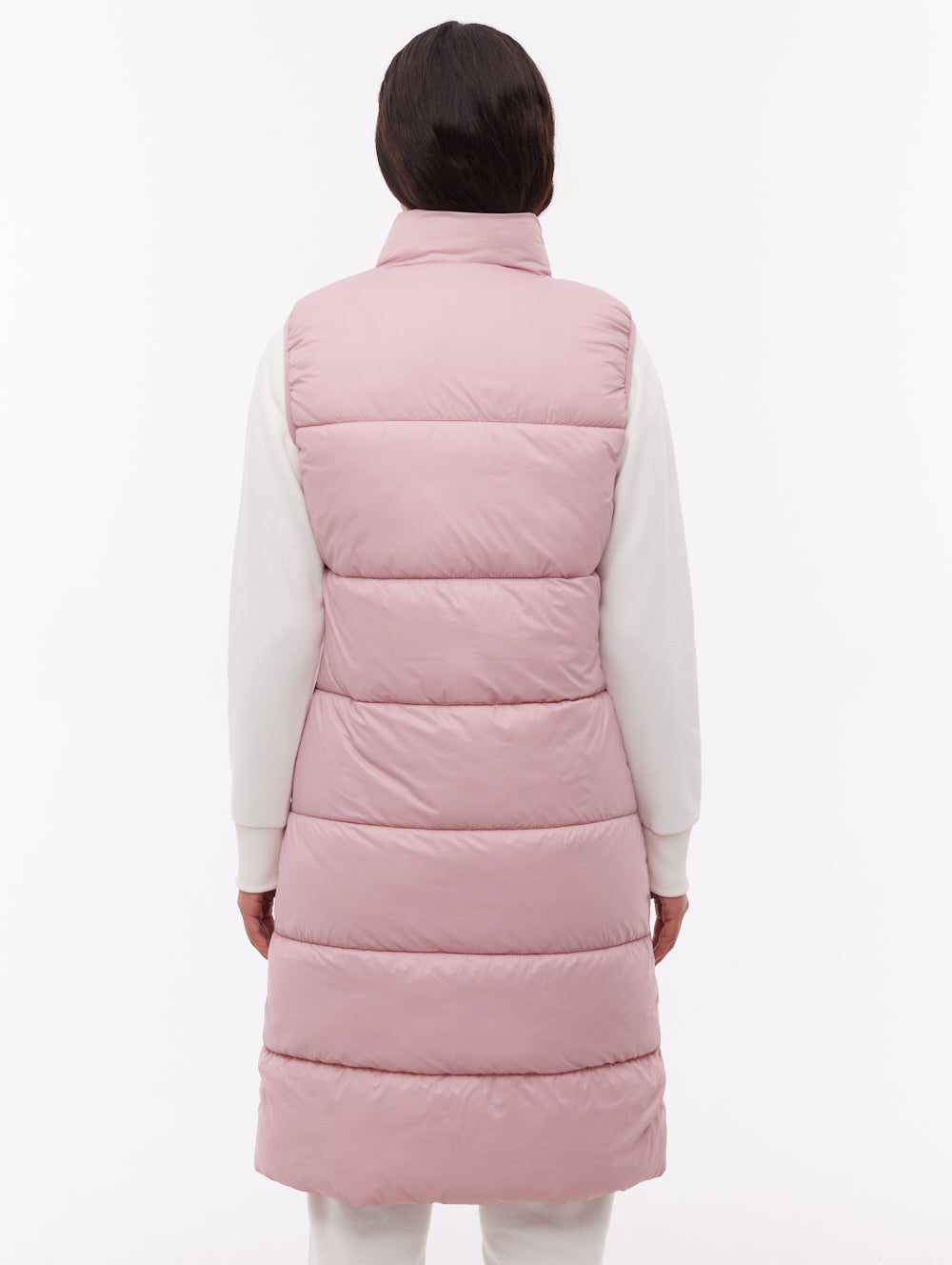Matina veste sans manches matelassée maxi - Rose
