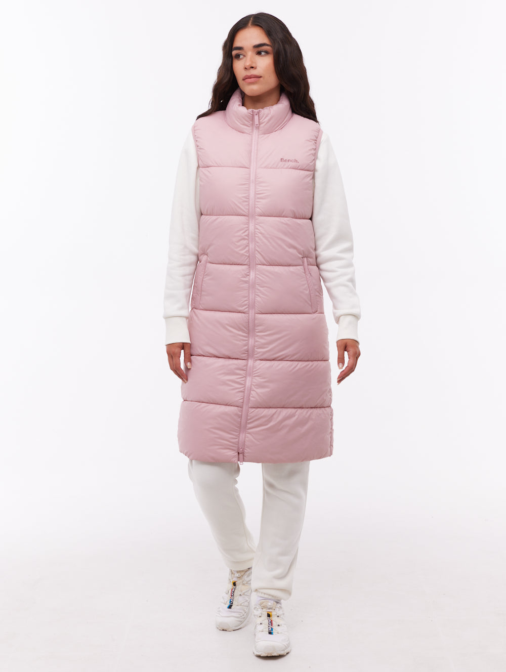 Matina veste sans manches matelassée maxi - Rose