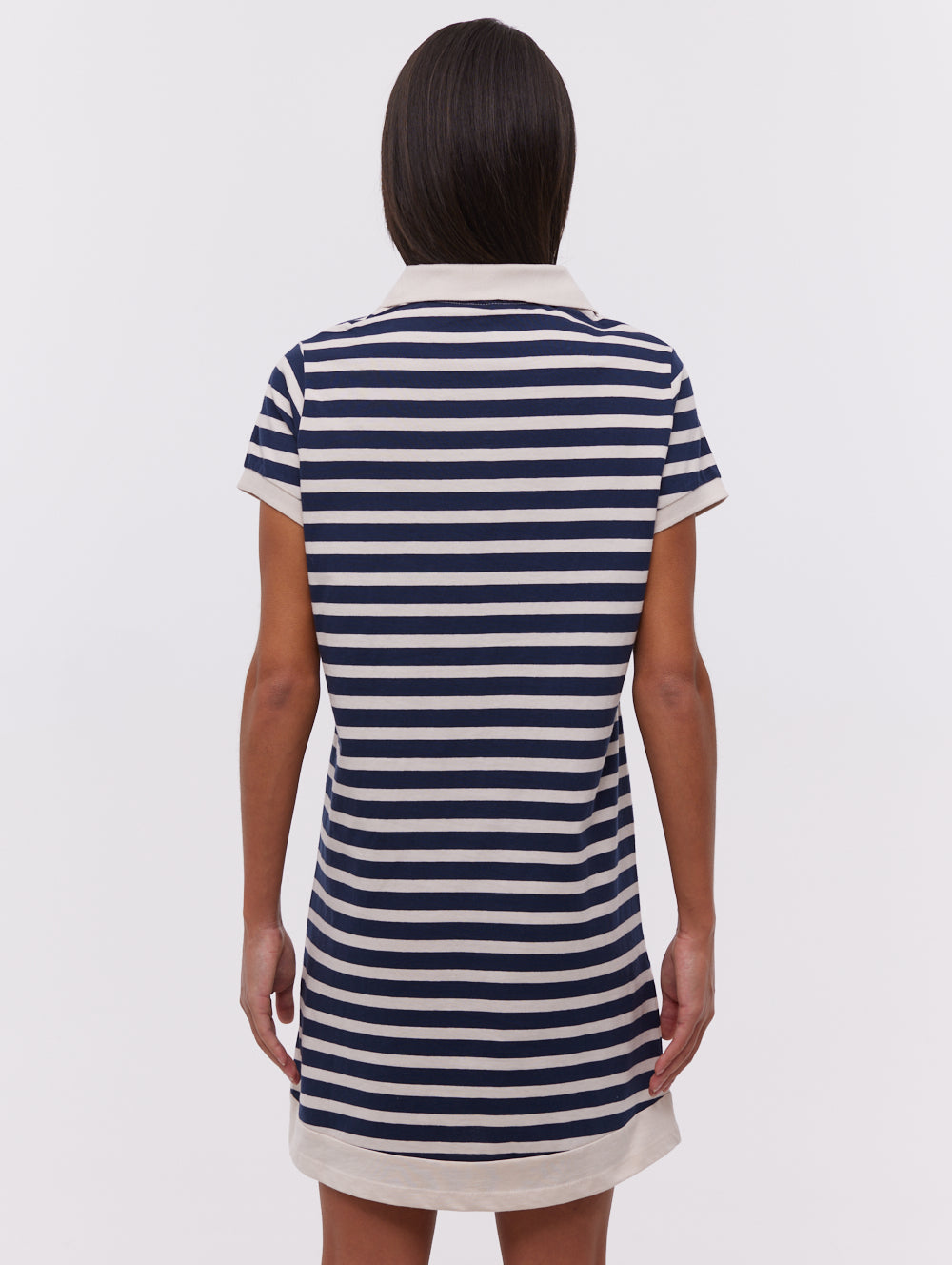 Orenda Stripe Polo Dress - Blue Orenda Stripe Polo Dress - Blue