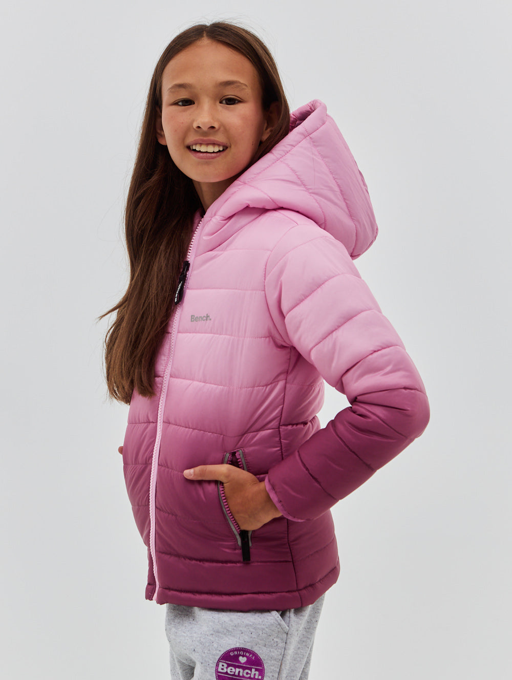 Zaylee Ombre Hooded Puffer Jacket - BN5K118685