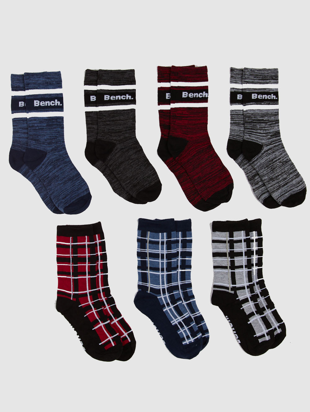 Men&#39;s Assorted Socks - 7 Pack - HMBN060