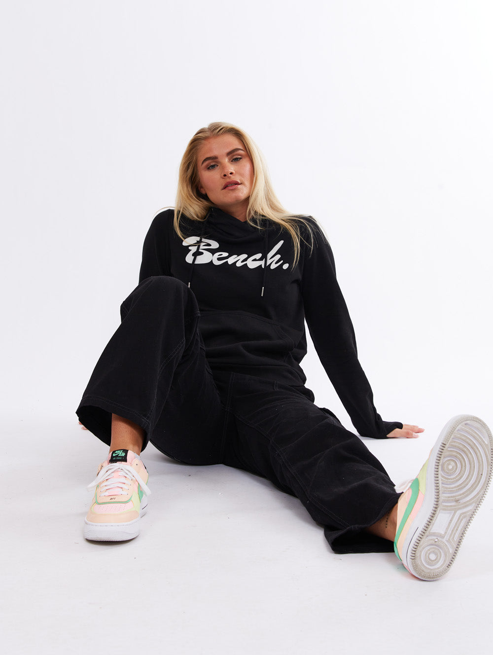 Pull Over Hoodie Bench - Logo With Flocked - BLEG20103M