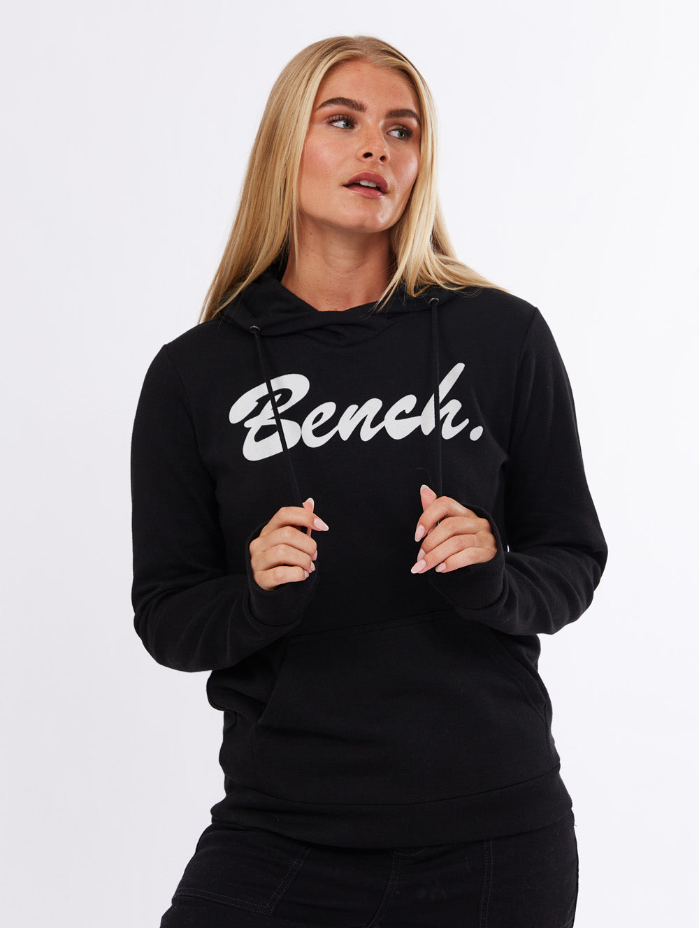 Pull Over Hoodie With Logo - - Bench Flocked BLEG20103M