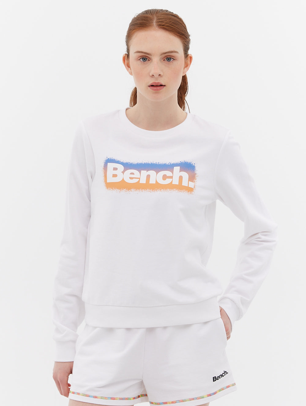 French Terry Graphic Crew Neck Sweatshirt - BLEHA0421M