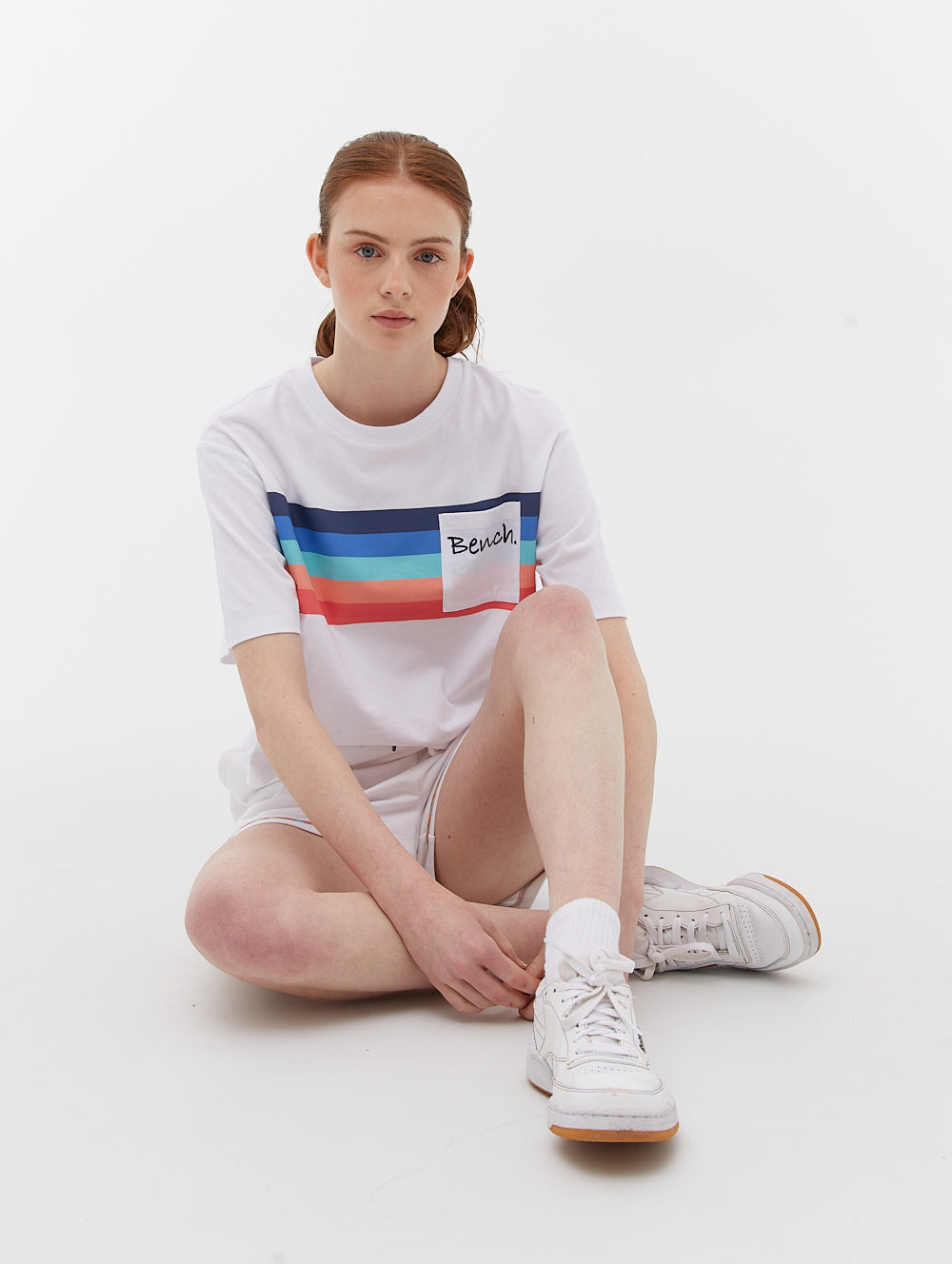 Cropped Tee with Script Pocket - BLGHA0423M