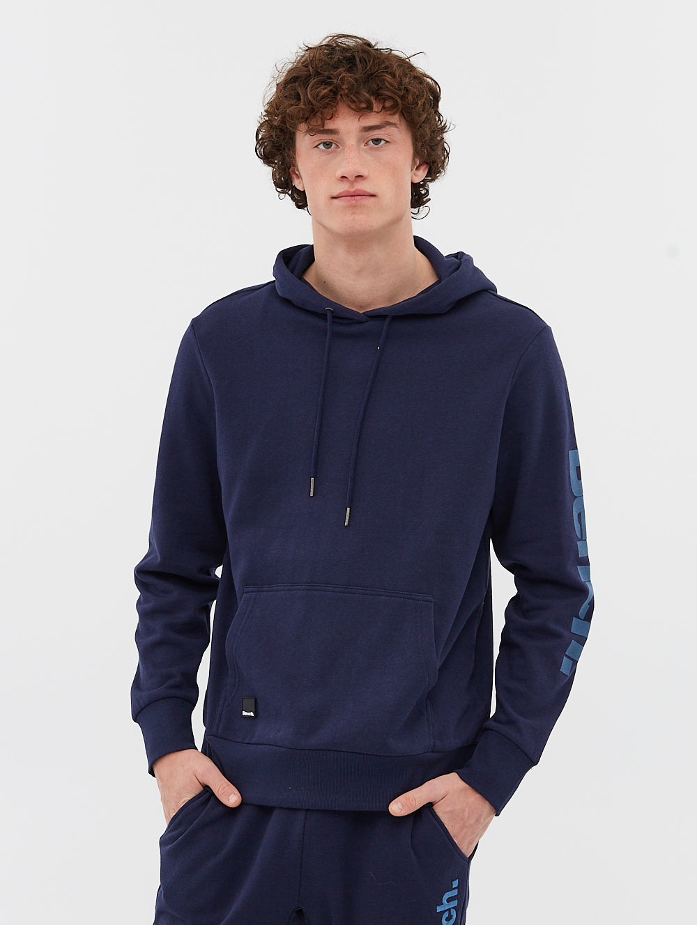 Fleece Hoodie Sleeve Logo