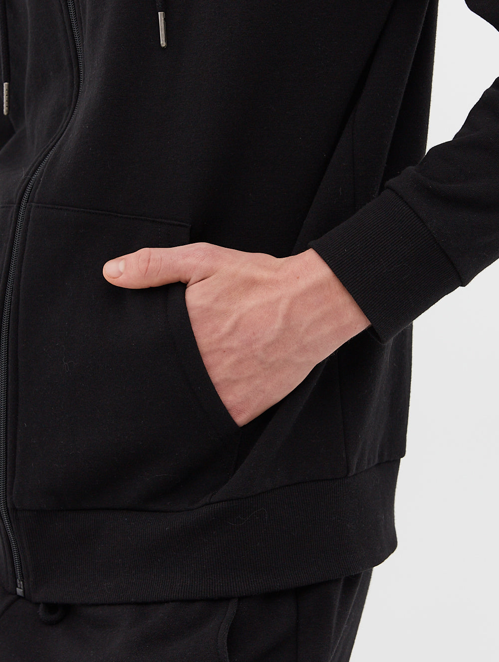 Flocker Black Zip Hoodies Shot 4