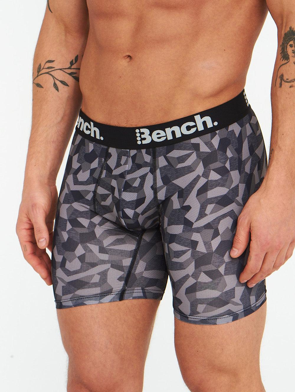 Mens Cubism 4-Dot Performance Boxer Briefs - 4 Pack - UMBN039 - Bench